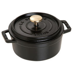 Staub 1101225 Round Cocotte Pot  12 cm  Matt Black
