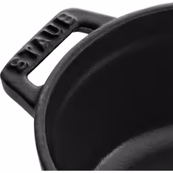 Staub 1101225 Round Cocotte Pot  12 cm  Matt Black