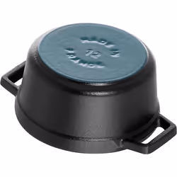 Staub 1101225 Round Cocotte Pot  12 cm  Matt Black