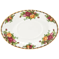 Royal Albert Old Country Roses Gravy Boat Stand  6  Multi