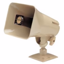 Valcom V-9925A Loud Warble Horn, 1-way, 1.0 channels, Wired, 5 W, Beige