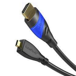 KabelDirekt 3m Micro HDMI to HDMI Cable compatible with (HDMI 2.0a/b, 2.0, 1.4a, 4K HDMI Cable, HDMI to HDMI, 4K@60HZ,1080p FullHD, UHD, Ultra HD,...