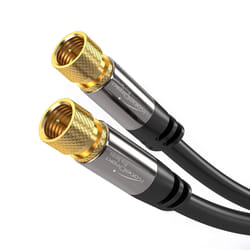 KabelDirekt 799422538290 coaxial cable 3 m F Black