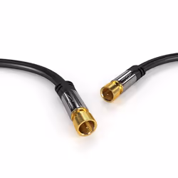 KabelDirekt 799422538290 coaxial cable 3 m F Black