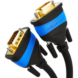 KabelDirekt â 3m â VGA cable (15 pin, Full HD/1080p, 3D ready, VGA male to VGA male connectors, connects PCs to monitors/CRT displays/TVs,