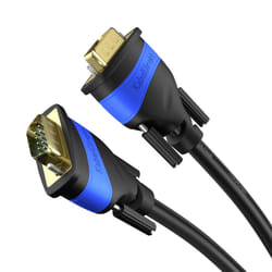 KabelDirekt 10m VGA/SVGA Cable (15 PIN, Full HD 1080p 3D) TOP Series