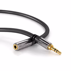 KabelDirekt 799422539617 audio cable 1 m 3.5mm Black
