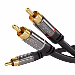 KabelDirekt 799422539839, RCA, Male, 2 x RCA, Male, 2 m, Black