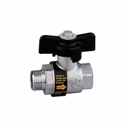 1/2" Caleffi 3230 Ballstop Ball Valve with Integrated Check Non-return Valve