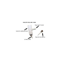 10M RJ11 Phone Cable to BT Phone Plug with additional BT Socket - NEW