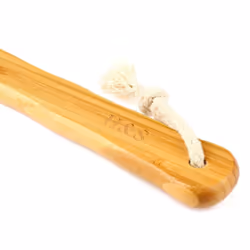 H&S Body Brush Back Scrubber Long Handle Bath Shower Brush Natural Bristles Dry Skin Exfoliating Cellulite Brush Bamboo Wood