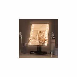 H&S Makeup Mirror with Lights - Light Up Vanity Mirror for Dressing Table Bathroom Desk - Battery Operated with LED Lights - ...