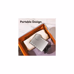H&S Makeup Mirror with Lights - Light Up Vanity Mirror for Dressing Table Bathroom Desk - Battery Operated with LED Lights - Includes Detachable