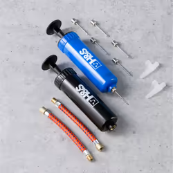 2 Inflator Ball Pump with Needle Pins Valve Adapter Adaptor Set for Football Basketball