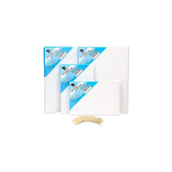 H&S Set of 4 Artist Blank Canvas Frame Stretcher Acrylic Oil Water Painting Board 20x30cm 30x40cm