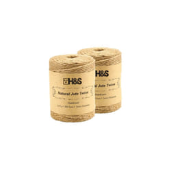 Natural Jute Twine String â 2 Reels x 3mm Thick Strong Natural Garden Rope Roll - 6 Ply & 300 Ft Brown String for Crafts