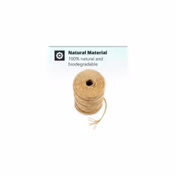 Natural Jute Twine String â 2 Reels x 3mm Thick Strong Natural Garden Rope Roll - 6 Ply & 300 Ft Brown String for Crafts