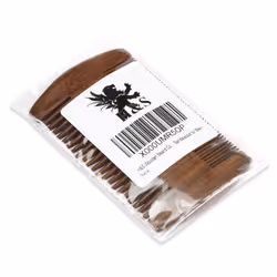 H&S Wooden Beard Comb Anti Static Moustache Pocket Comb Wood Coffee Sandalwood for Men