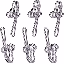 Curtain Hooks Metal 100pcs Curtain Header Tape Drapery Hooks