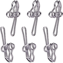 Curtain Hooks Metal 100pcs Curtain Header Tape Drapery Hooks