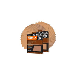 | Multi-Purpose Sandpaper | Assorted Grits (100,220) | 50 Sheets of 23 x 28 cm | Metal and Wood Sandpaper | Wall Sandpaper | Hand Sanding | Orbital