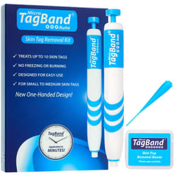 Auto TagBand Skin Tag Removal Kit. Fast Effective & Safe Skin Tag Remover for Small/Medium Skintags (2mm-4mm) on Face & Hard to Reach Areas - One-Hand