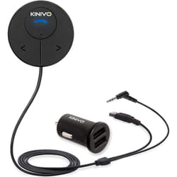 Kinivo BTC480 Bluetooth Hands-Free Car Kit for Cars with Aux InputJack