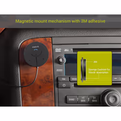 Kinivo BTC480 Bluetooth Hands-Free Car Kit for Cars with Aux InputJack