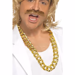 Smiffys Chunky Gold Necklace Costume Accessory Gold One Size