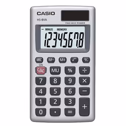 Casio HS-8VA calculator Pocket Basic Grey, White