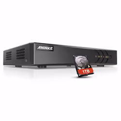 ANNKE 1TB Hard Drive + 8 Channel CCTV DVR 1080P Lite Digital Video Recorder With HDMI Output, Quick QR Code Scan Remote Acces ...