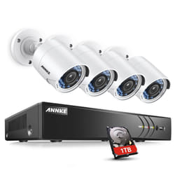 ANNKE 8 Channels 1080P HD-TVI Security Camera System with 1TB Professional Surveillance HDD and 4x 1080P Weatherproof Bullet Camera, Convenient...