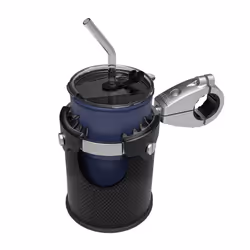 LEXIN LX-C3 Motorcycle Cup Holder with 360swivel ball-mount Large Boat Drink Holder with Basket Metal Handlebar Mount for M ...