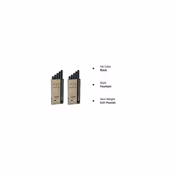 Parker Quink Permanent Ink Fountain Pen Refill Cartridges  10 Black In