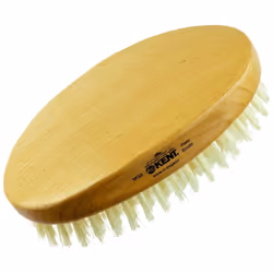 Kent MG3 Finest Men's Hair Brush & Beard Brush for Skin Care  Natural White Boar Bristle Brush for Mens Grooming  Scalp Brush ...