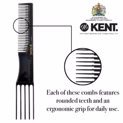Kent Salon-Style Handmade Hair Pick and Teasing Comb for Curly  Thick Hair - Quality Barber Supplies