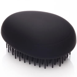 Kent PMB Black Pebble Scalp Massager Shampoo Brush  Shower Brush  and Travel Size Detangling Brush - Scalp Scrubber for Dandruff and Kids Hair Brush H