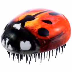 Kent PBUG Ladybug Pebble Scalp Massager Shampoo Brush, Shower Brush, and Travel Size Detangling Brush - Scalp Scrubber for Da ...