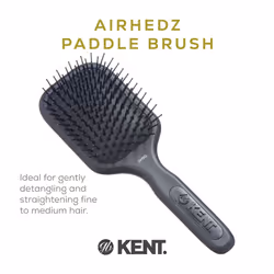 Kent AH9G Airhedz Paddle Detangler Brush - Fine Pins for Thick  Curly  Wet and Tangled Hair