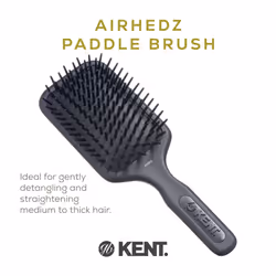 Kent AH6G Airhedz (Large  Fat Pins) Paddle Detangler Brush - For Thick  Wet  Curly Hair & Detangling