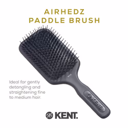 Kent AH7G Airhedz Paddle Detangler Brush (Large  Fine Pins) - For Thick  Curly  and Wet Hair