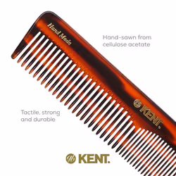 Kent 16T Fine Tooth and Wide Tooth Comb - Beard Comb  Hair Comb for Men and Women  Mustache Comb  and Detangling Comb