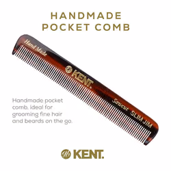 Kent Slim Jim Handmade All Fine Tooth Pocket Comb for Men  Hair Comb Straightener for Everyday Grooming Styling Hair  Mustache and Beard  Use Dry or w