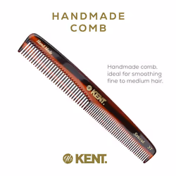 Kent 3T 6.5 Inch Double Tooth Dressing Comb  Fine and Wide Tooth Grooming Comb for Hair  Beard  Mustache  Coarse and Fine Styling for Men  Women  and
