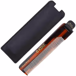 Kent NU22 Handmade Pocket Comb for Men  All Fine Tooth Hair Comb Straightener for Everyday Grooming Styling Hair  Beard and M ...