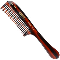 Kent 21T Large Hair Detangling Comb Double Wide Tooth Comb for Curly Wavy Hair Hair Detangler Comb for Wet and Dry Hair SawCut Handmade Kent Comb