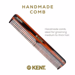 Kent 5T 6.6 Inch Hair Dressing Comb  Fine and Wide Tooth Dresser Comb For Hair  Beard and Mustache  Coarse and Fine Hair Styling Grooming Comb for Men