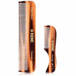 Kent Beard and Mustache Grooming Set Handmade Pocket Combs for Mens Travel and Home Use Mini Combs for Grooming