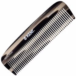 Kent 12T G Wide Tooth Detangling and Grooming Comb - Handmade Pocket Comb for Thick Curly Wavy Hair - Large Tooth Hair Deta ...