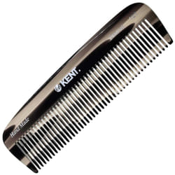 Kent 12T G Wide Tooth Detangling and Grooming Comb - Handmade Pocket Comb for Thick  Curly  Wavy Hair - Large Tooth Hair Detangler for Beard and Musta